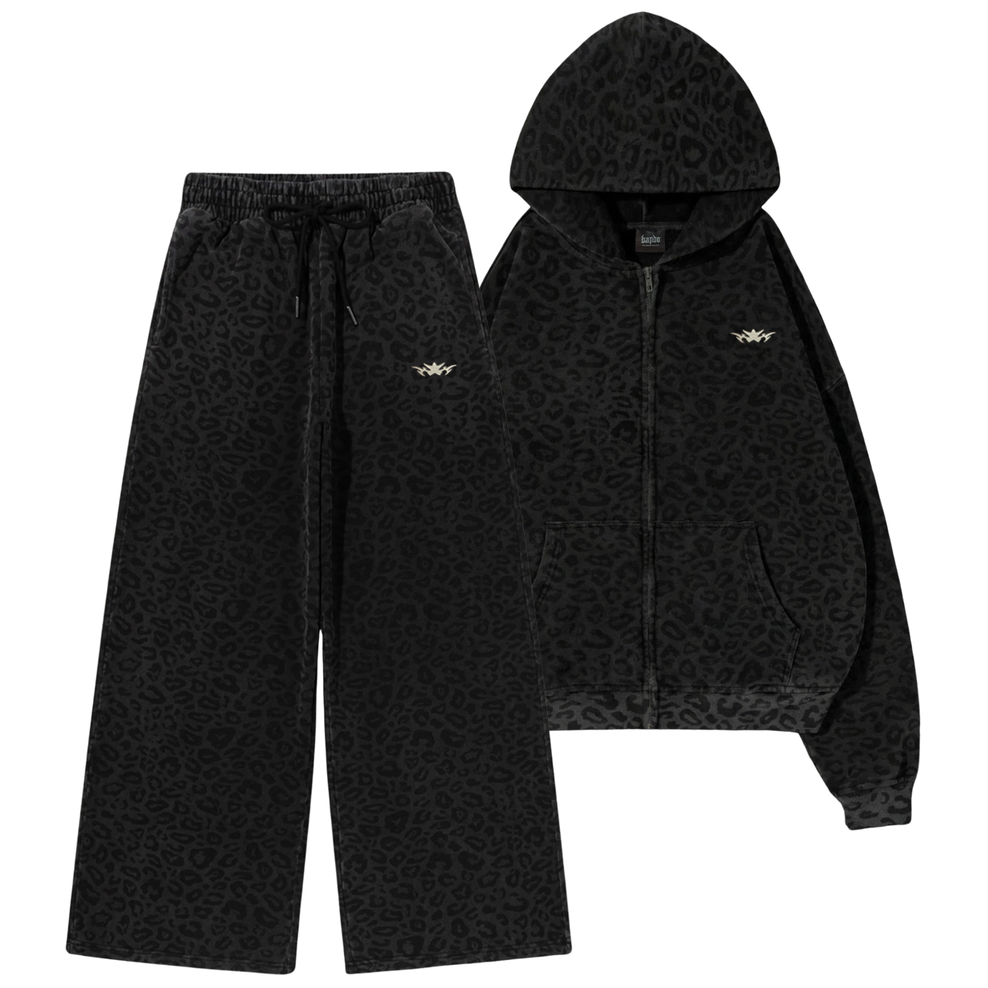 dark cheetah sweatsuit