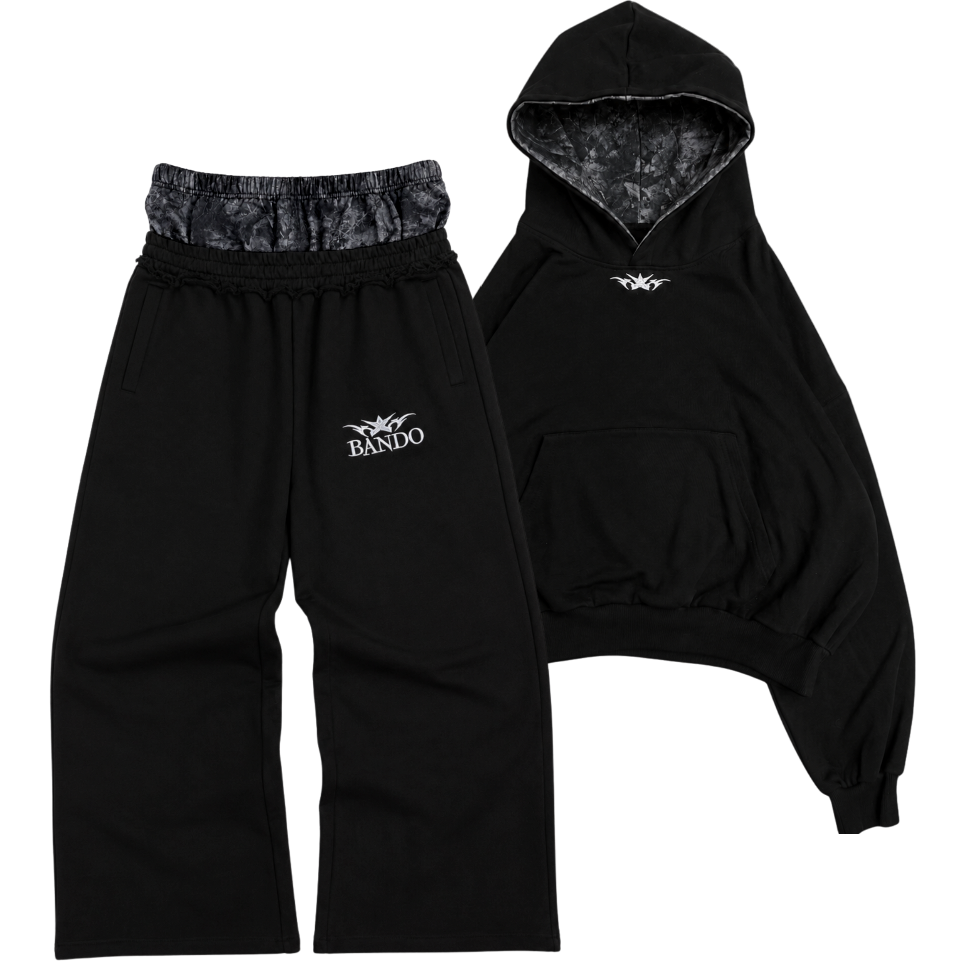 dark camo sweatsuit