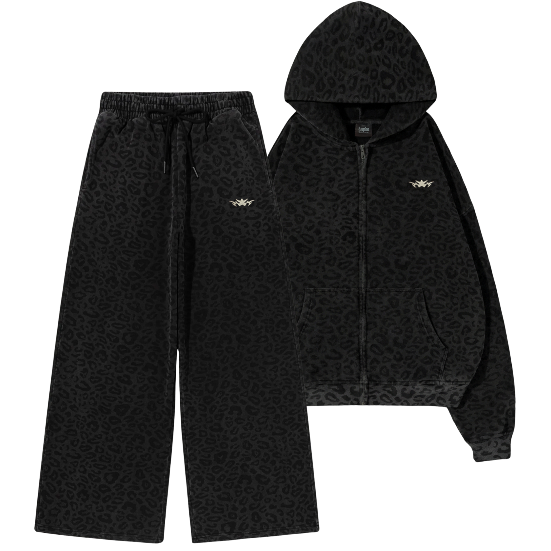 dark cheetah sweatsuit